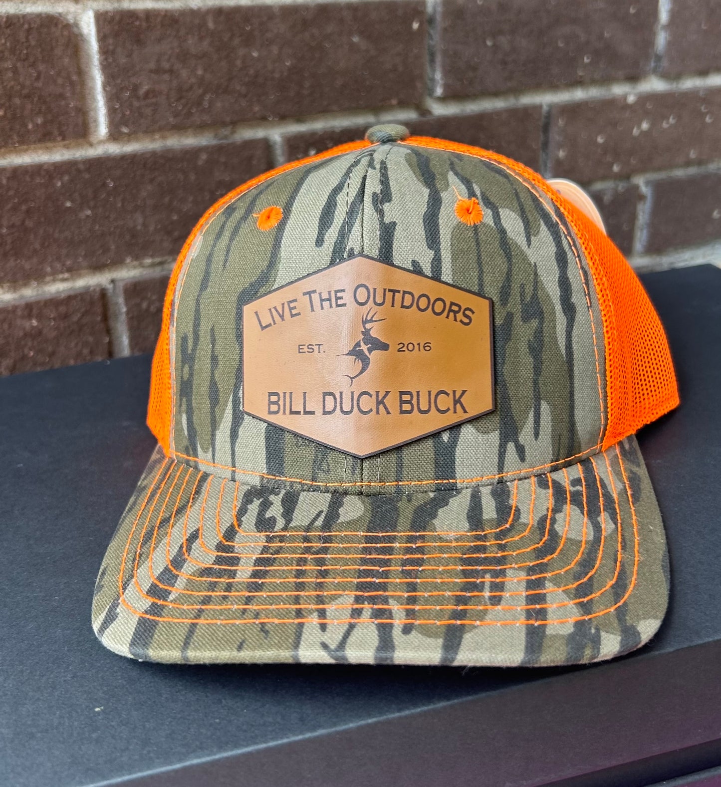 Orange Camo Hat